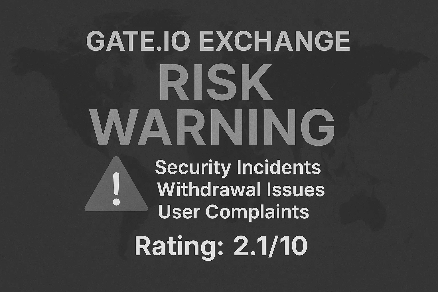 Gate.io Risk Warning | Is Gate.io Reliable? A Complete Analysis of Fund Security Disputes, Withdrawal Risks, and User Complaints