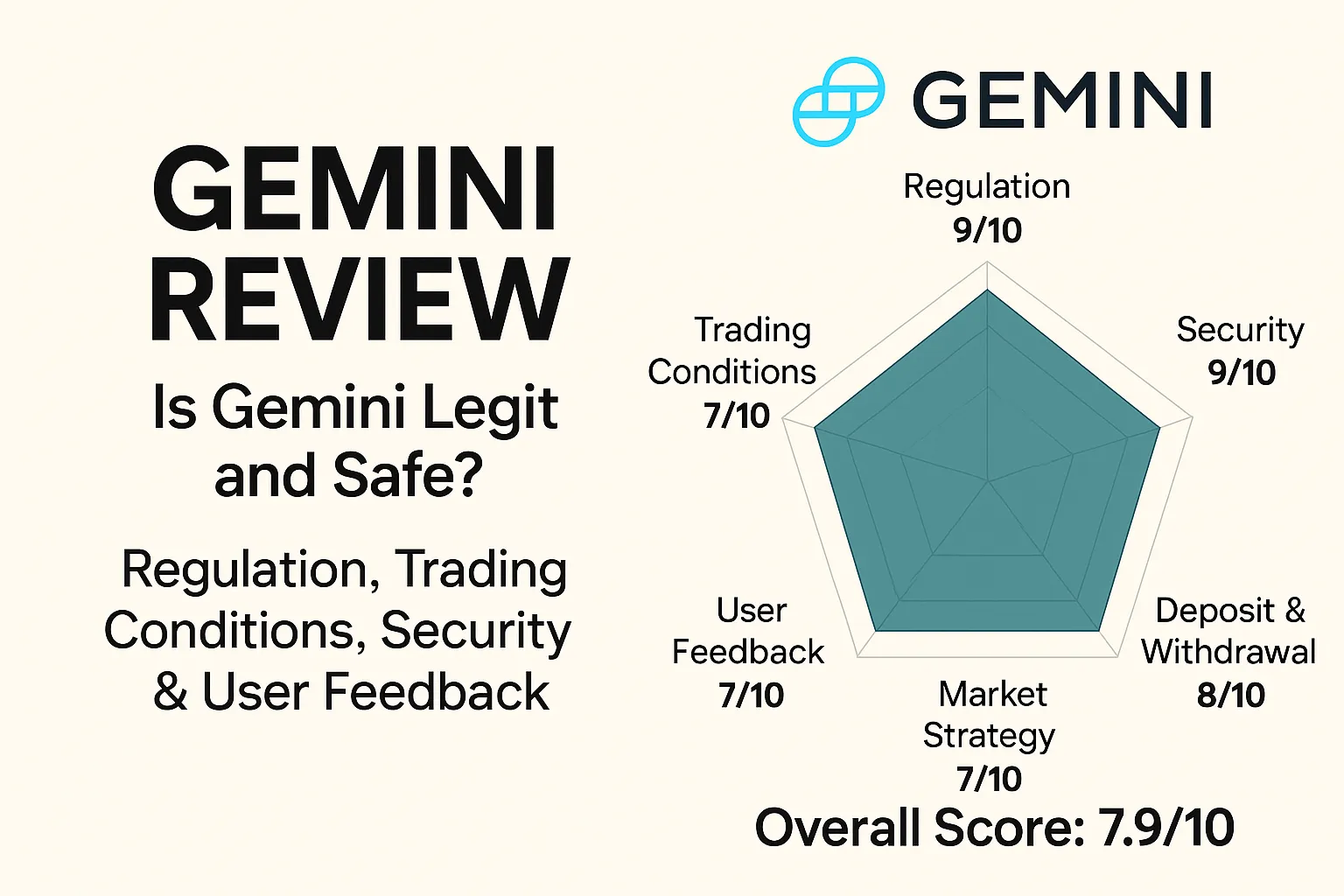 Gemini Review | Is Gemini Reliable? A Complete Analysis of US Regulation, Trading Conditions, Security, and User Feedback