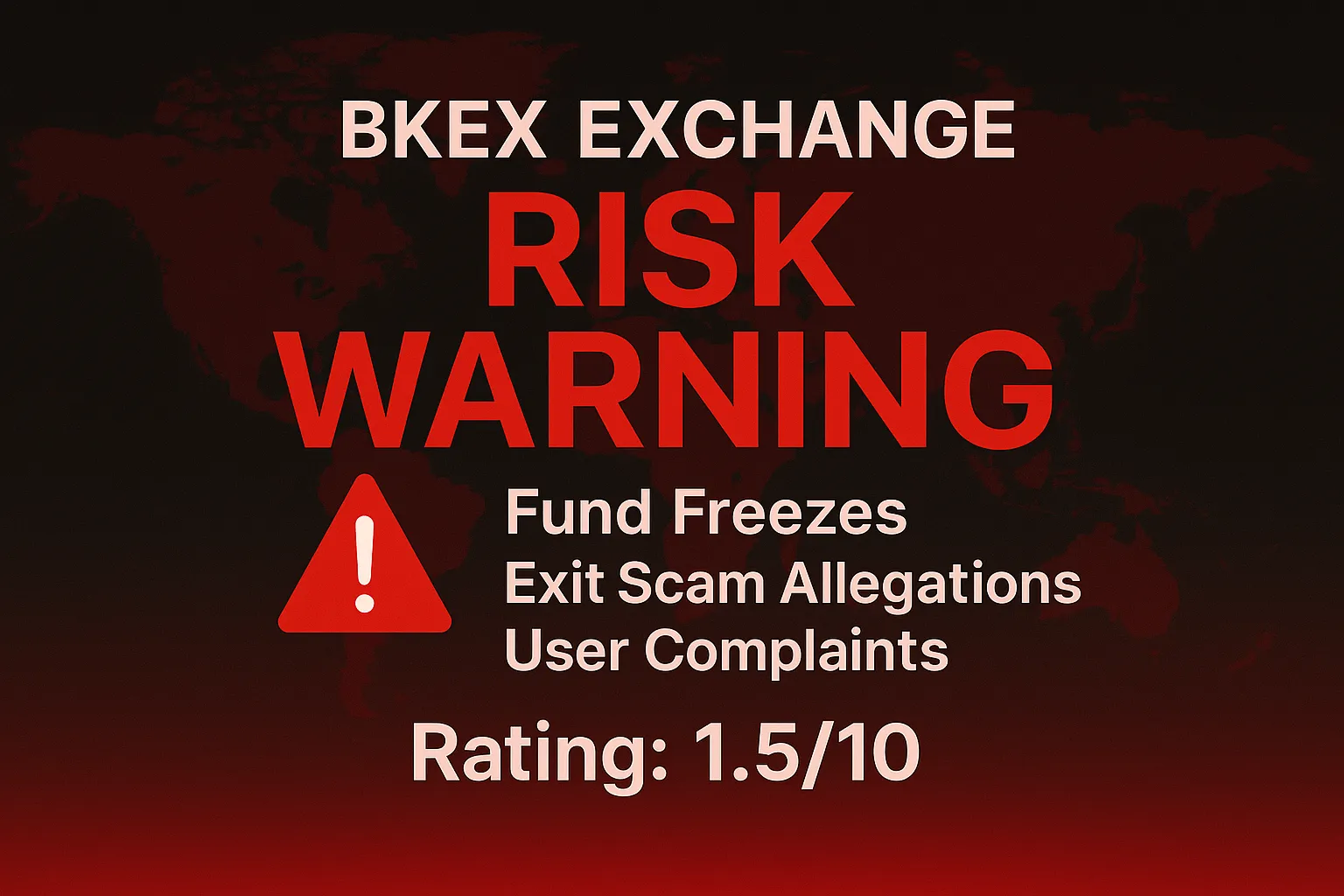 BKEX Risk Warning | Is BKEX Reliable? A Complete Analysis of Fund Frozens, Rumors of Absence, and User Complaints