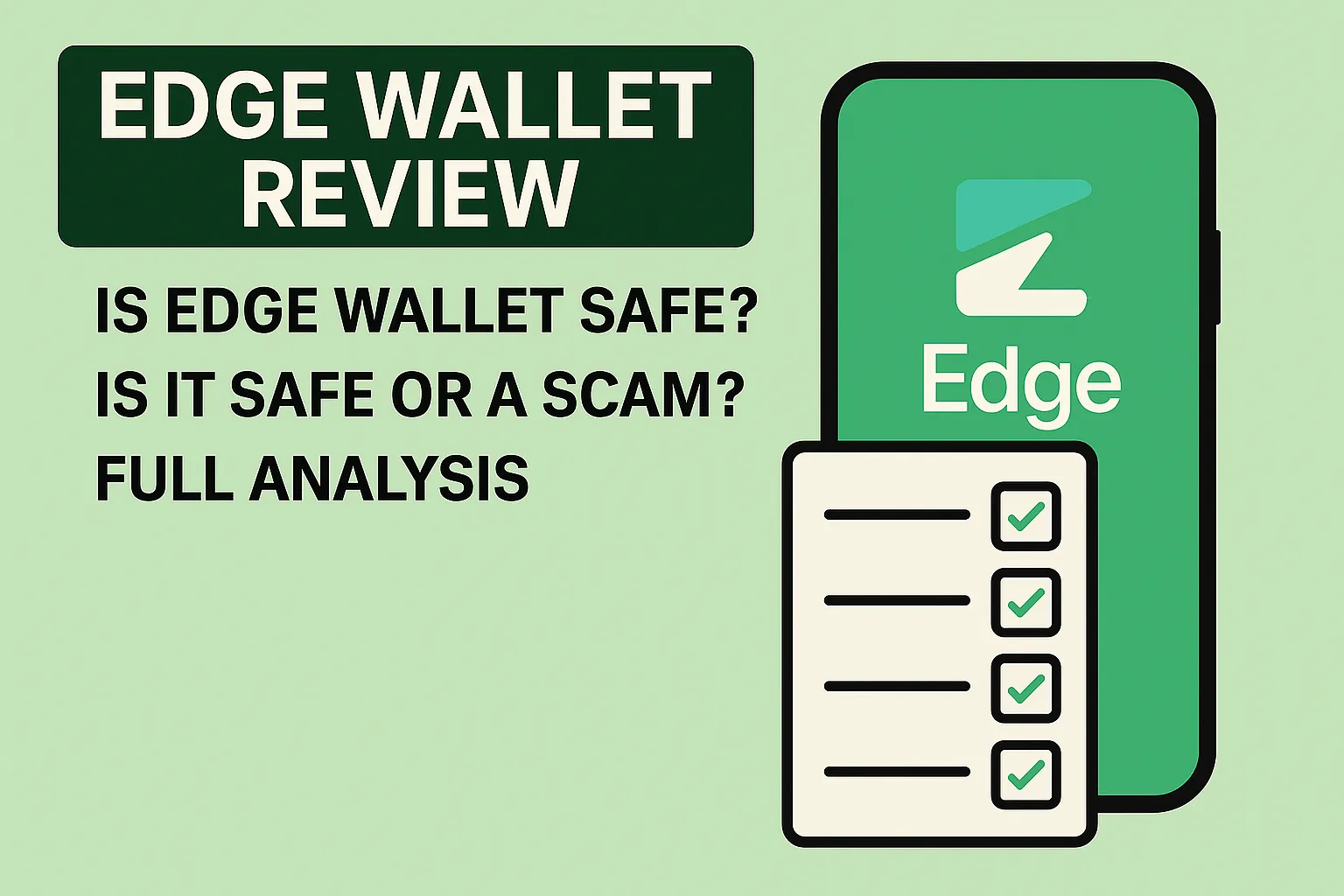 Edge Wallet Review | Is Edge Wallet Reliable? Is It Safe or a Scam? A Complete Analysis of Features, Security, Compliance, and User Reviews