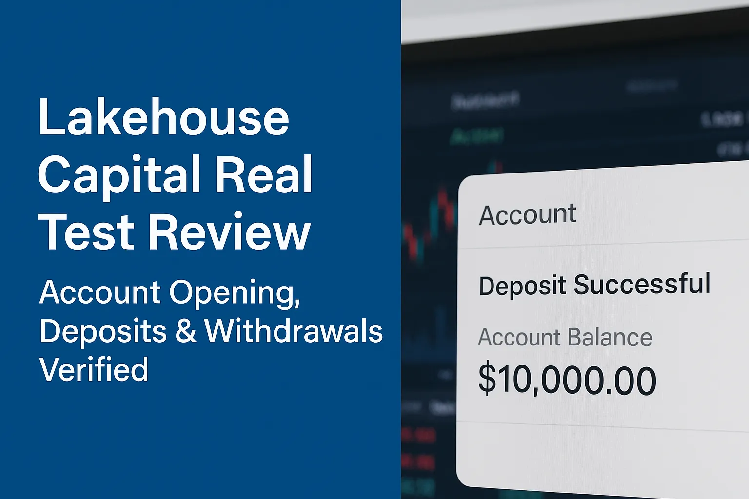 Lakehouse Capital Real Experience Review | Account Opening, Deposit and Withdrawal, and Full Platform Usage Verification