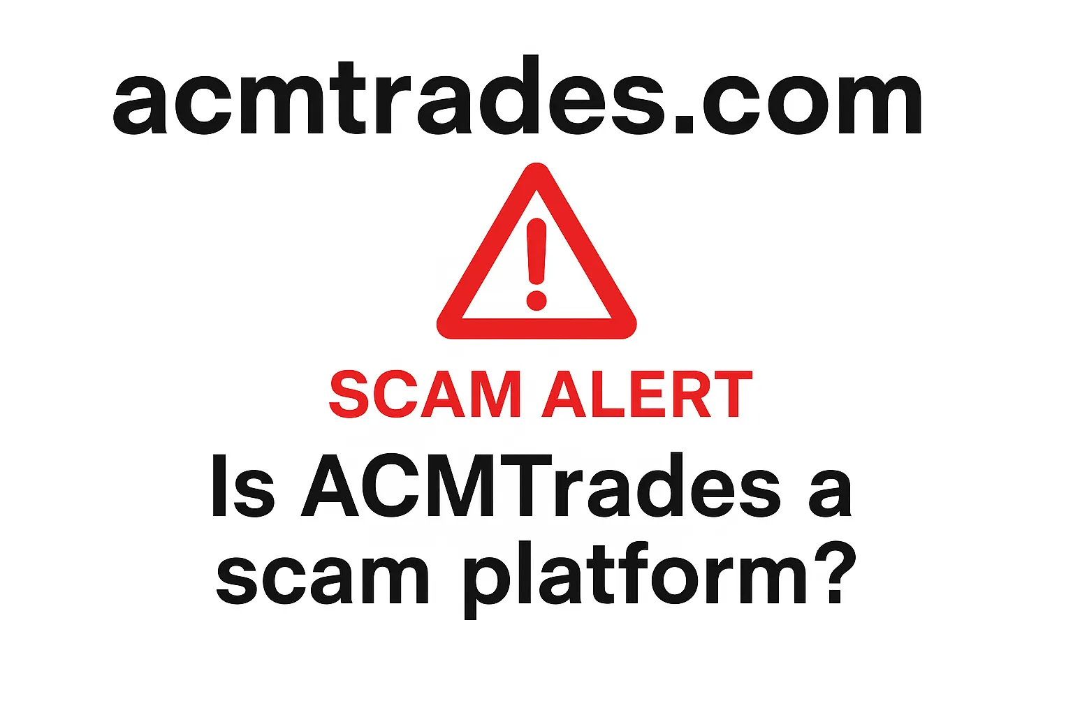 acmtrades.com Warning Review | ACM Trades Platform Exposed: Is It a Scam? A Complete Analysis of Regulatory Compliance and Risks