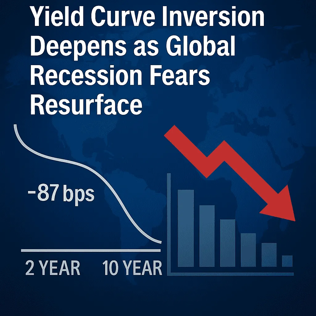 The inversion of US Treasury yields has intensified, and concerns about global economic recession have resurfaced