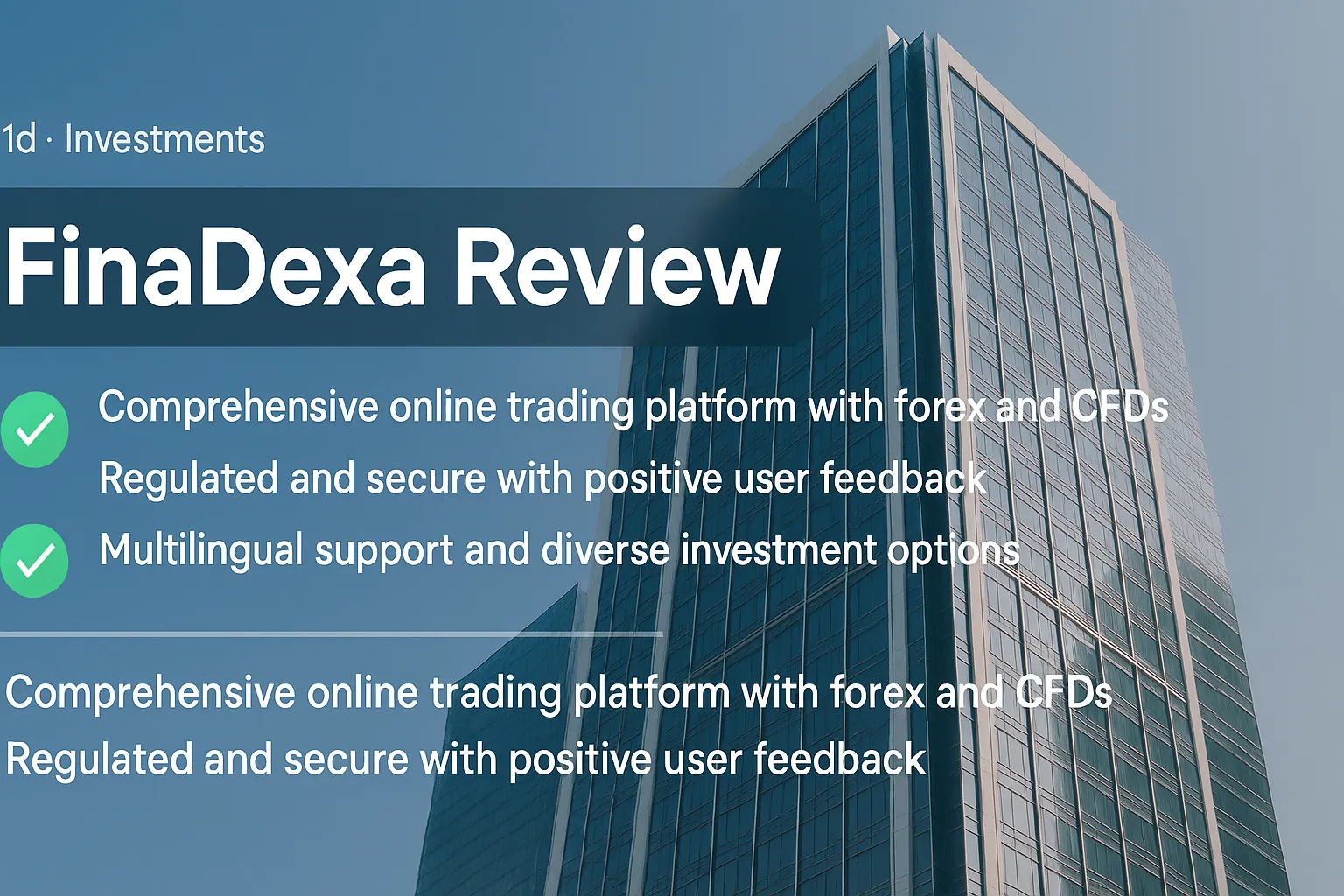 FinaDexa Exposed | Is FinaDexa a Scam? The Truth Revealed: Lack of Regulation, False Advertising, and High-Risk Operations