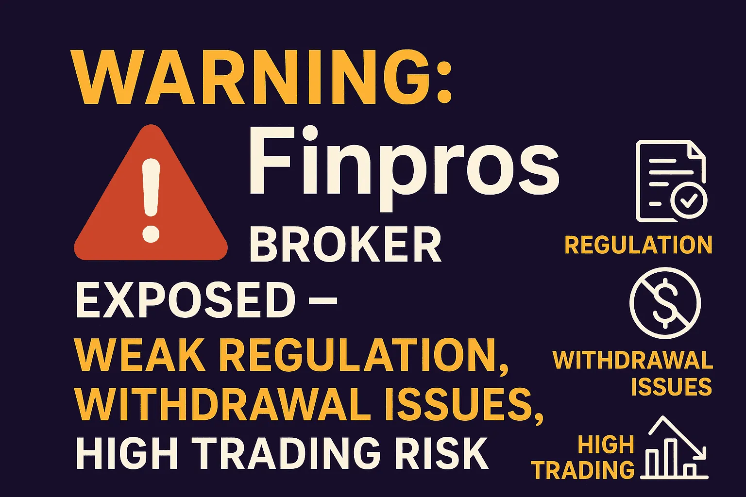 Beware! Detailed analysis of the finpros.eu platform: weak supervision + difficult withdrawal + extremely high risk