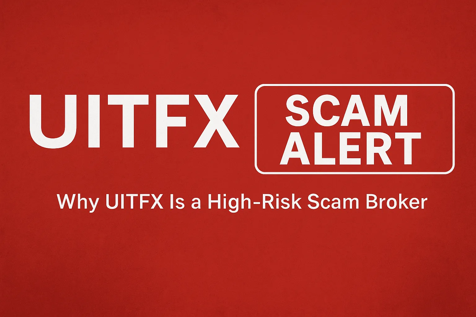 UITFX Review | Why UITFX Is a High-Risk Scam Broker