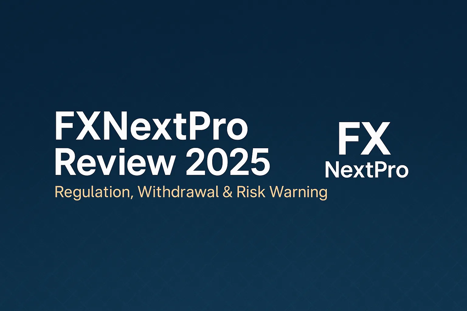 FXNextPro Review | Multiple Concerns of Ambiguous Regulation, Slow Withdrawals, and Excessive Promotion (2025 Edition)