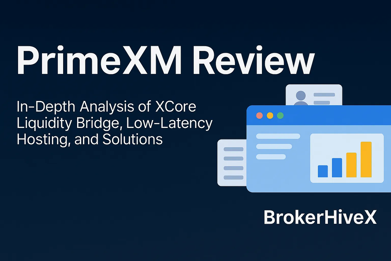 PrimeXM Review | How is the PrimeXM platform? A Complete Analysis of XCore Liquidity Bridge, Low-Latency Custody, and Forex Technology Solutions - BrokerHiveX