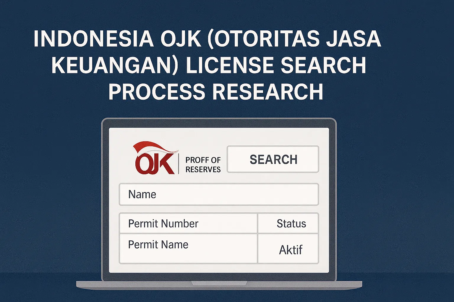 Research on Indonesian OJK (Otoritas Jasa Keuangan) License Inquiry Process