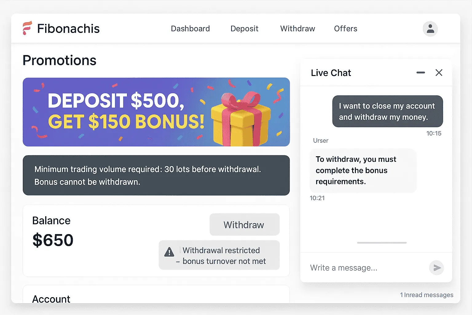 My Fibonachis Nightmare: Account Frozen After Profitable Trades