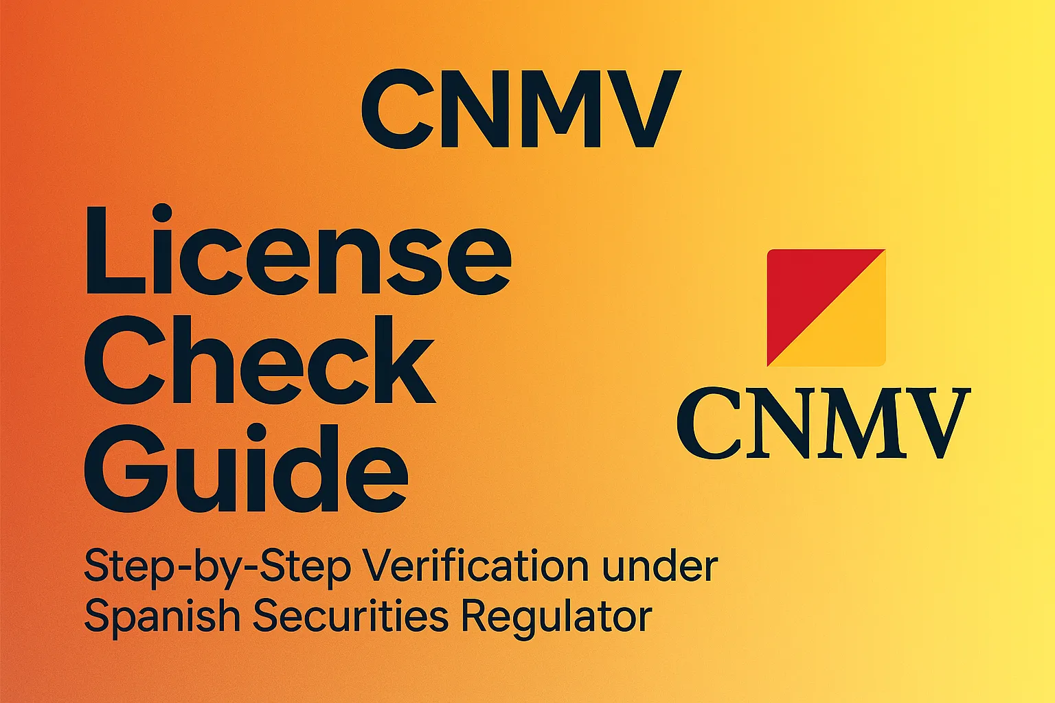 CNMV License Verification Full Process Guide