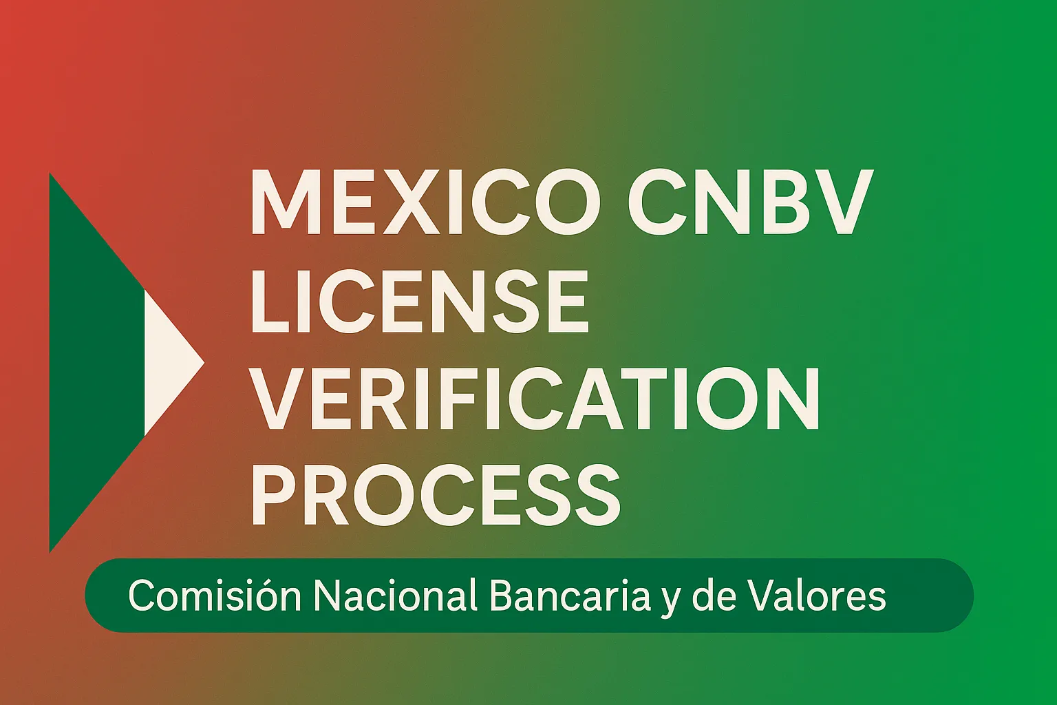Proceso de Consulta de Licencia CNBV de México | Guía de Cumplimiento de la Comisión Nacional Bancaria y de Valores