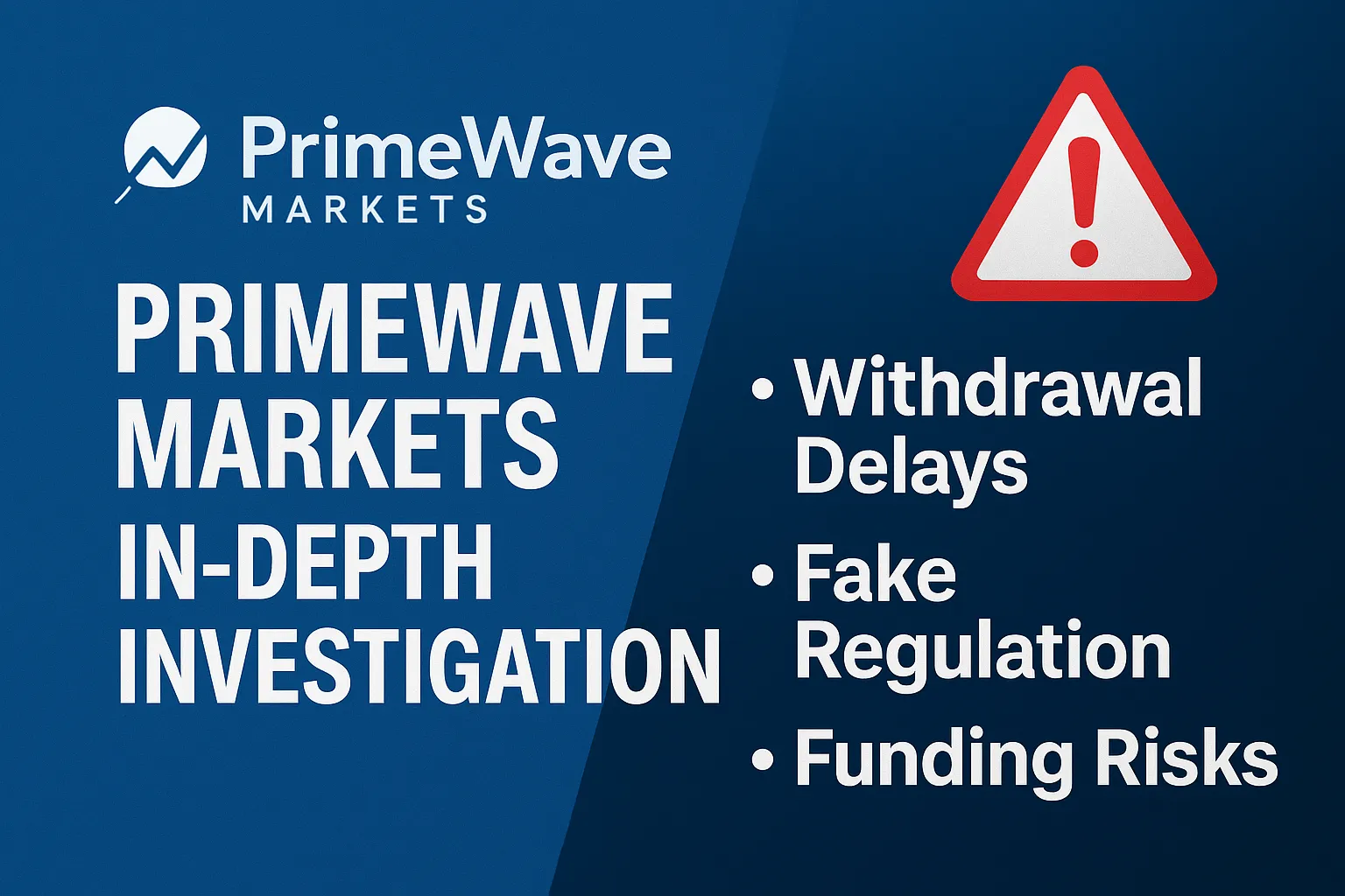 PrimeWave Markets In-Depth Investigation | A Complete Analysis of Abnormal Withdrawals, False Regulation, and the Capital Chain Crisis