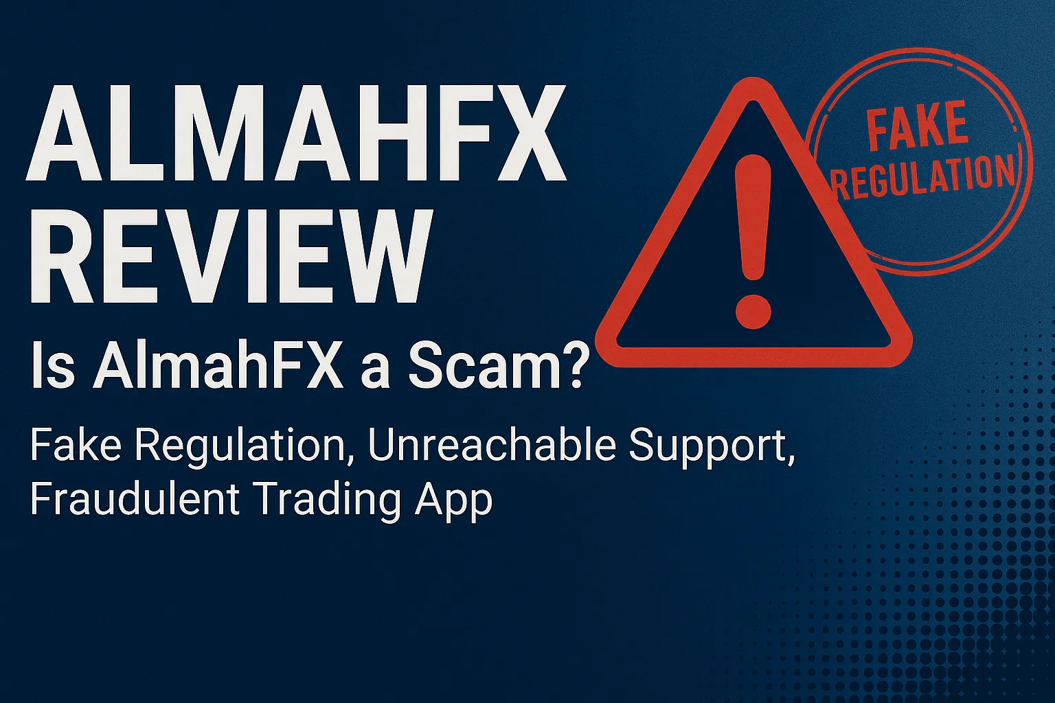 AlmahFX Review | Is AlmahFX a Scam? Deep Analysis of Fake Compliance, Withdrawal Traps, and Cross-Border Crypto Laundering Network (2025 Update)