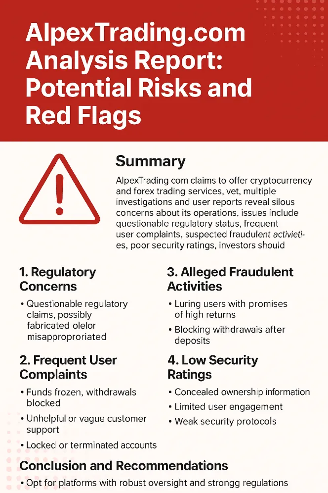 Why do you think alpextrading.com is a fraudulent website