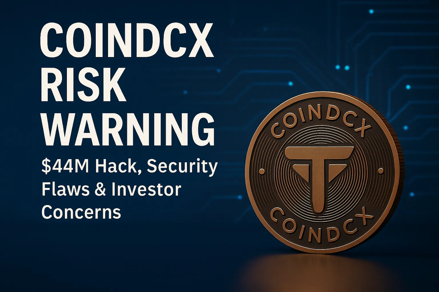 CoinDCX Risk Warning | India's Largest Regulated Exchange Suffers $44 Million Hacker Attack: Is It Still Safe?