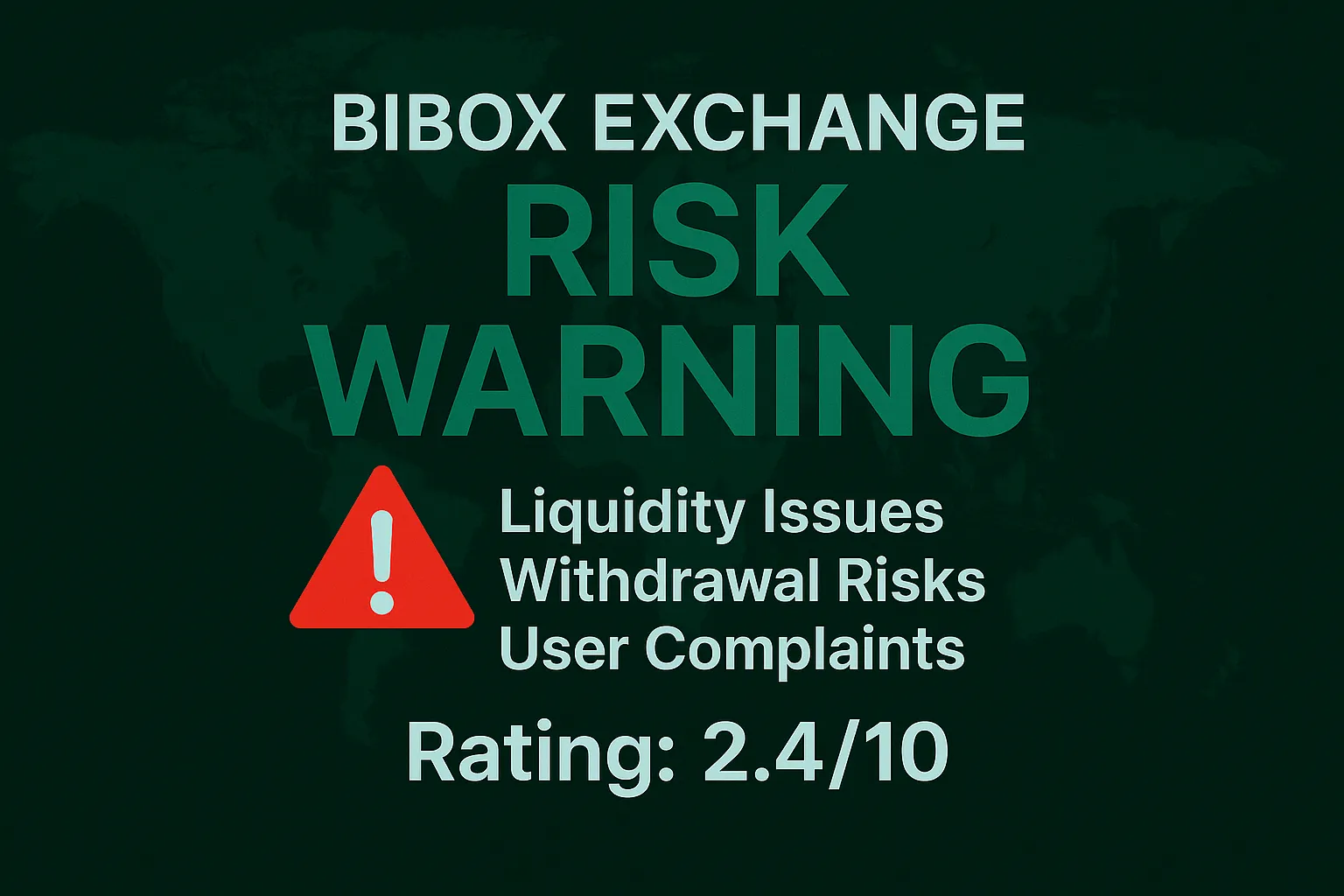 Bibox Risk Warning | Is Bibox Reliable? A Complete Analysis of Funding Crisis, Withdrawal Risks, and User Complaints