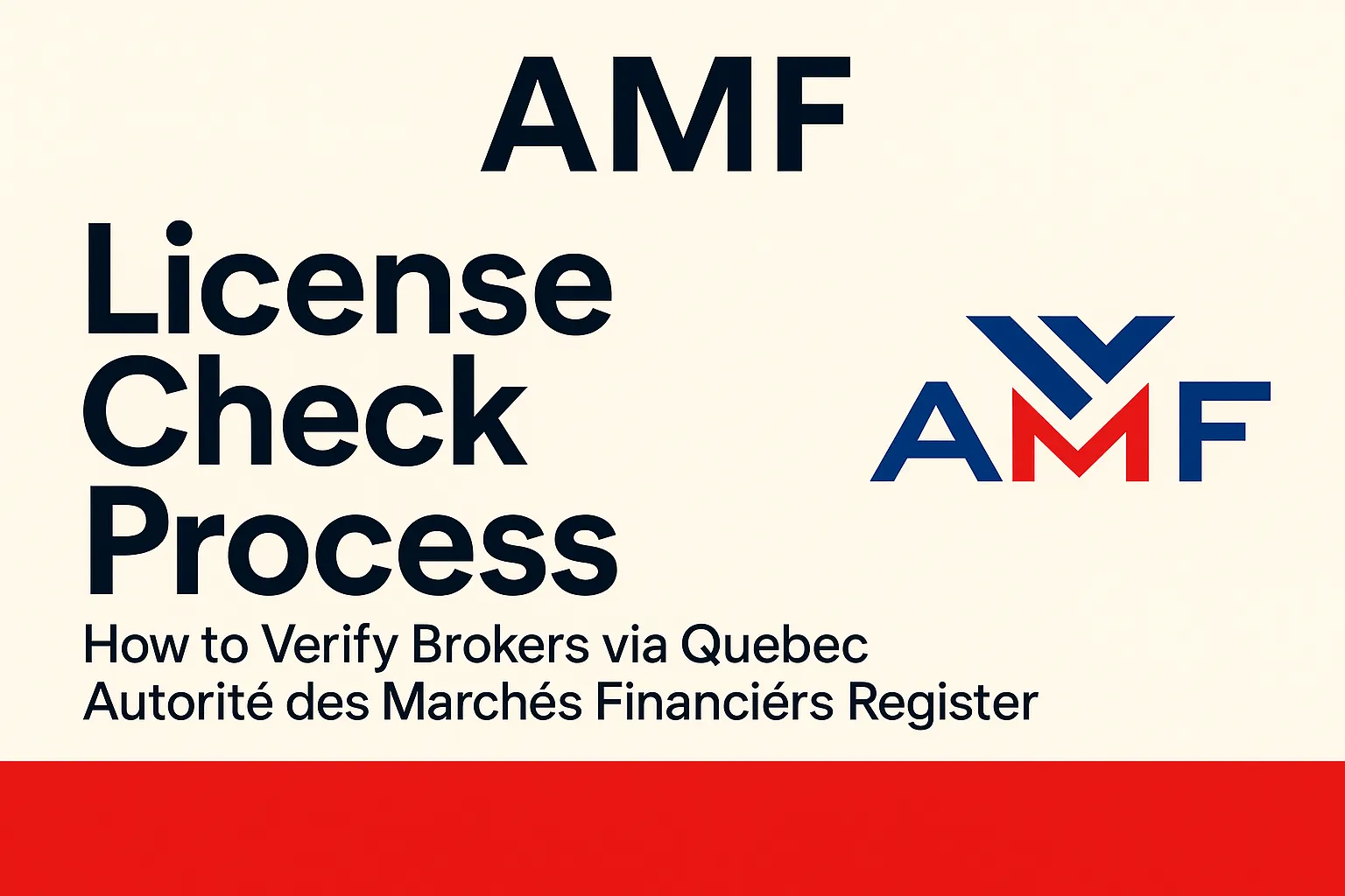 How to verify the compliance of a forex/financial platform with the Quebec Autorité des marchés financiers (AMF) in Quebec, Canada