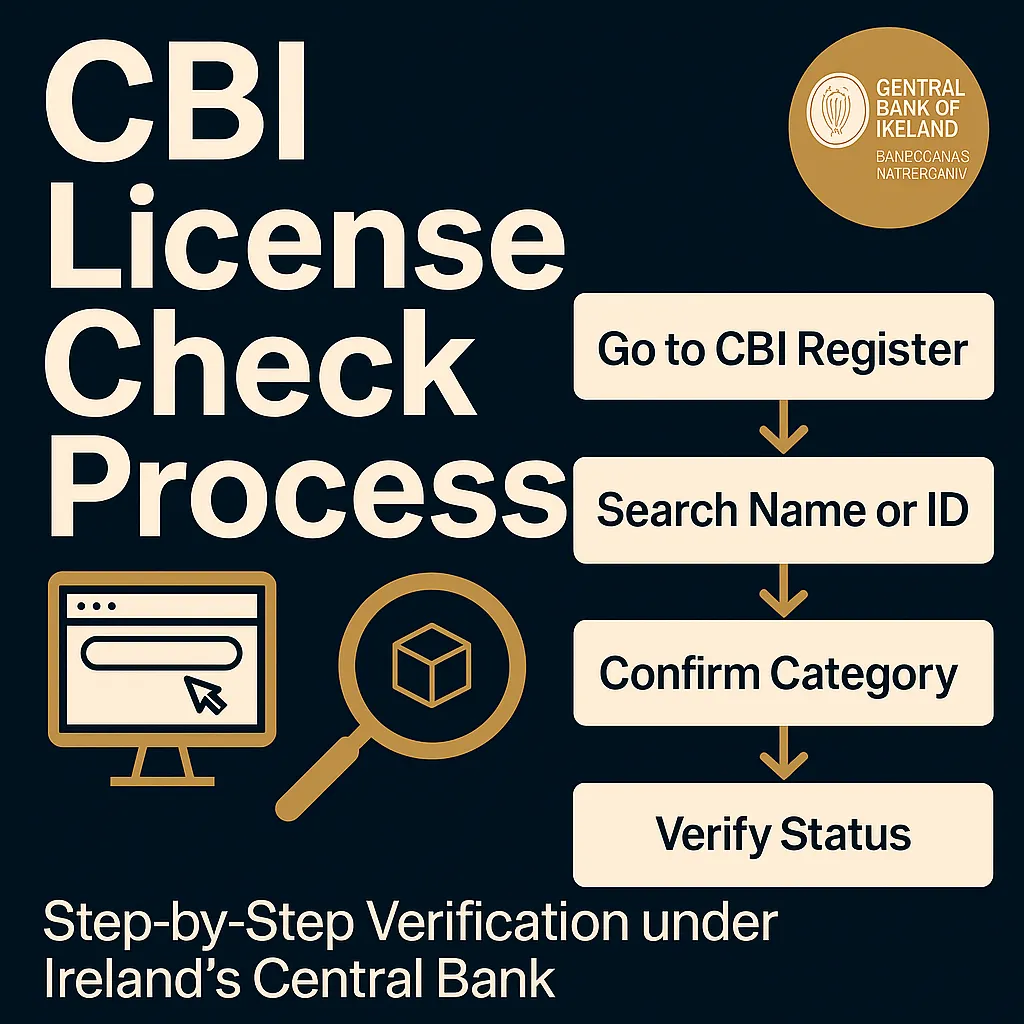 The Irish CBI (Central Bank of Ireland) license inquiry process.