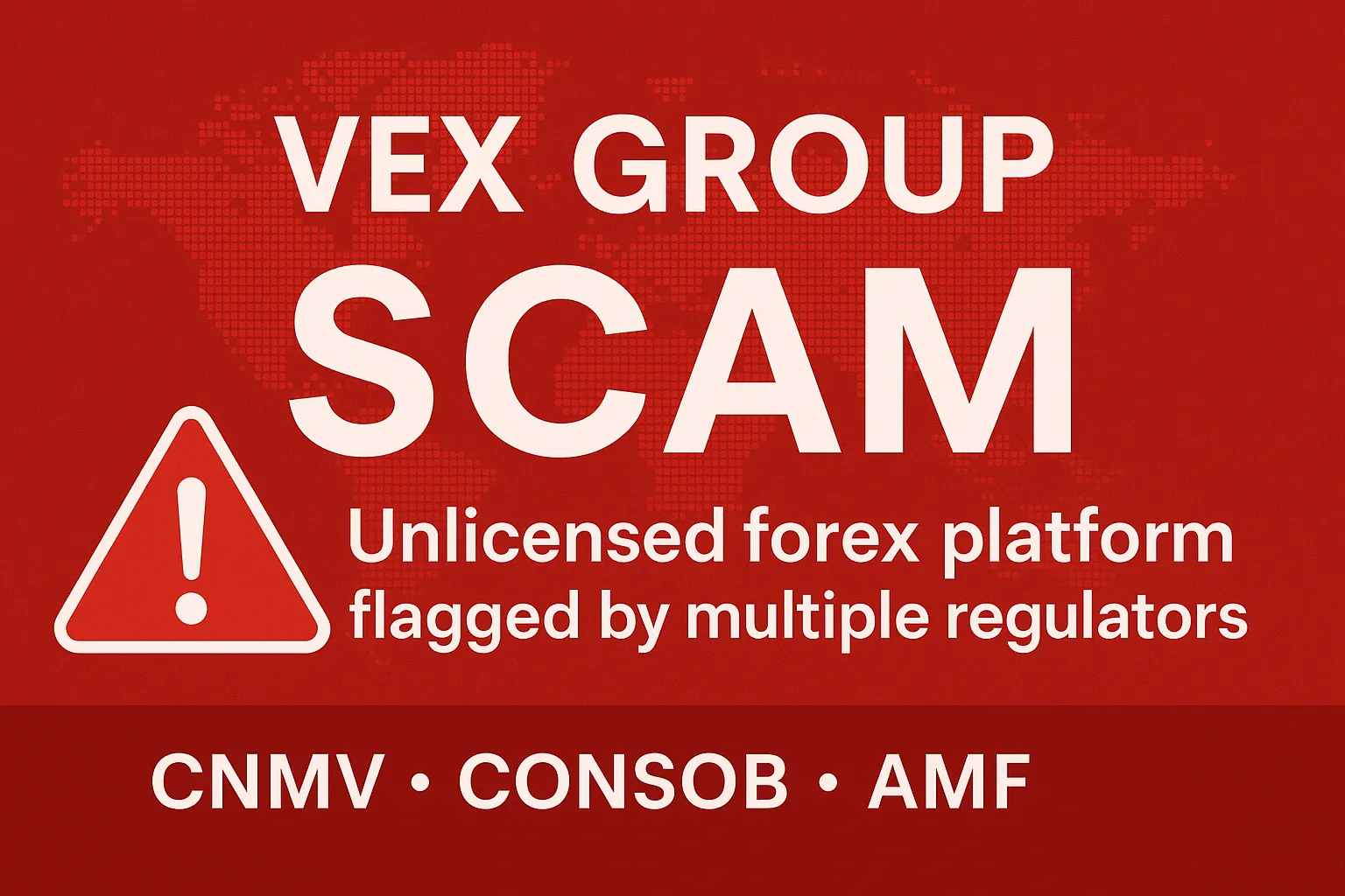 VEX GROUP Scam Exposed | In-Depth Analysis of the Risks of Unlicensed Forex Platforms, Issued by Multiple Regulators