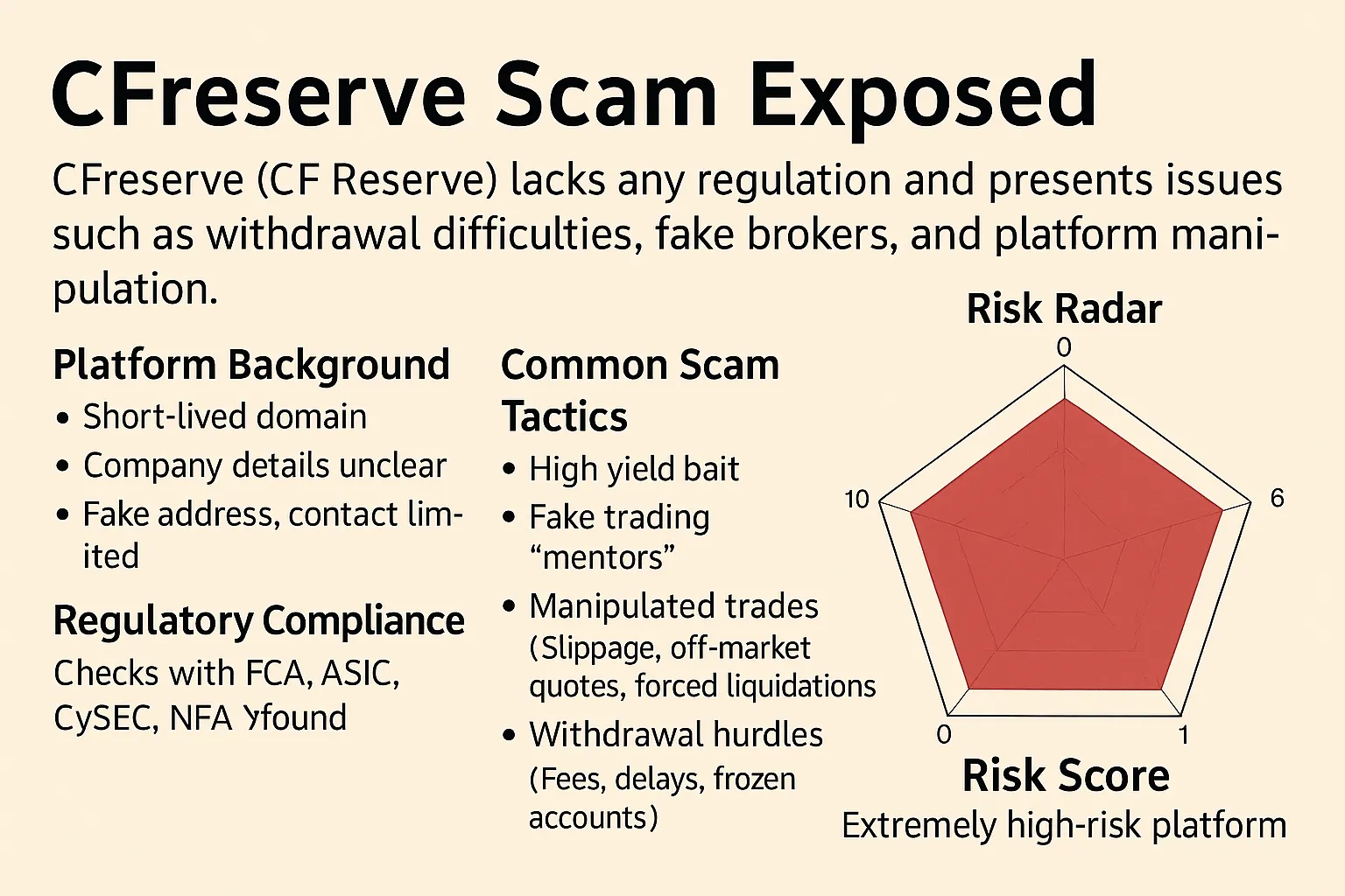 CFreserve Scam Exposed | Funding Traps and Risk Warnings of Unregulated Forex Platforms