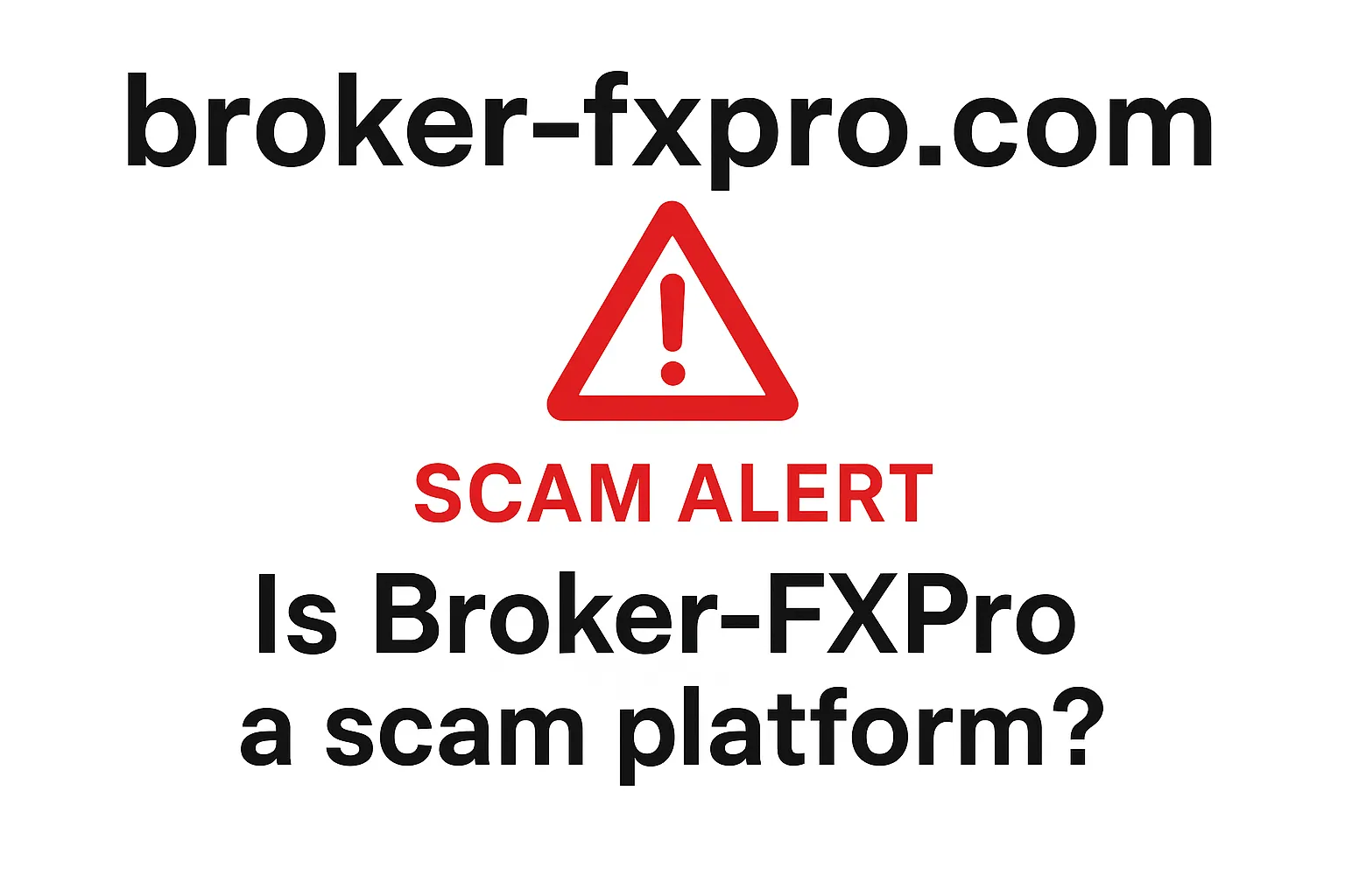 Broker-fxpro.com Warning Review | Exposed: A Black Market Clone Impersonating FXPro. Is It Reliable? Is It a Scam? Analysis of the Risks of Failed Withdrawals