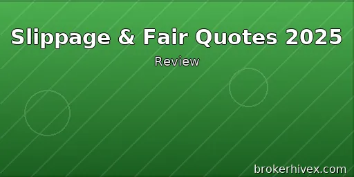 Forex Slippage and Quote Fairness Assessment 2025 | Analysis of the Real Transaction Environment and Platform Fairness