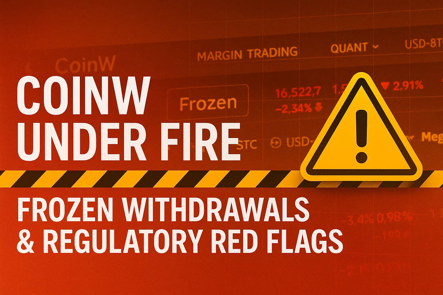 CoinW (coinw.com) Latest Exposures | Withdrawals Frozen, Regulatory Inquiries Inconclusive, and User Complaints Spike [October 2025 Update]