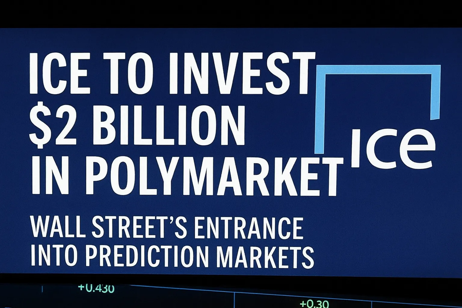 ICE invests $2 billion in Polymarket | Wall Street officially enters the prediction market, ushering in a new turning point for decentralized finance.