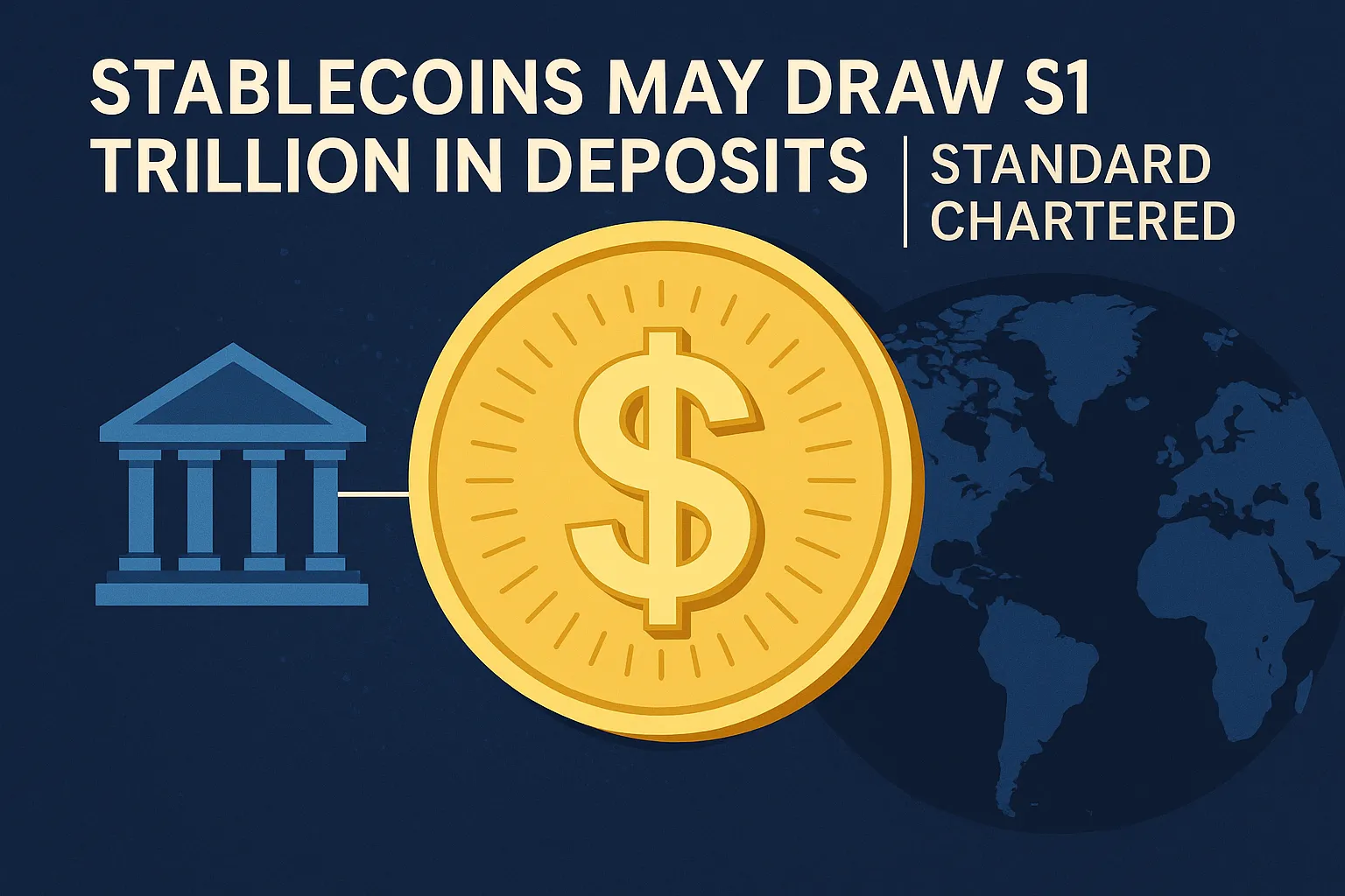 Stablecoins may absorb $1 trillion in deposits | Standard Chartered warns: emerging market banking systems face shocks