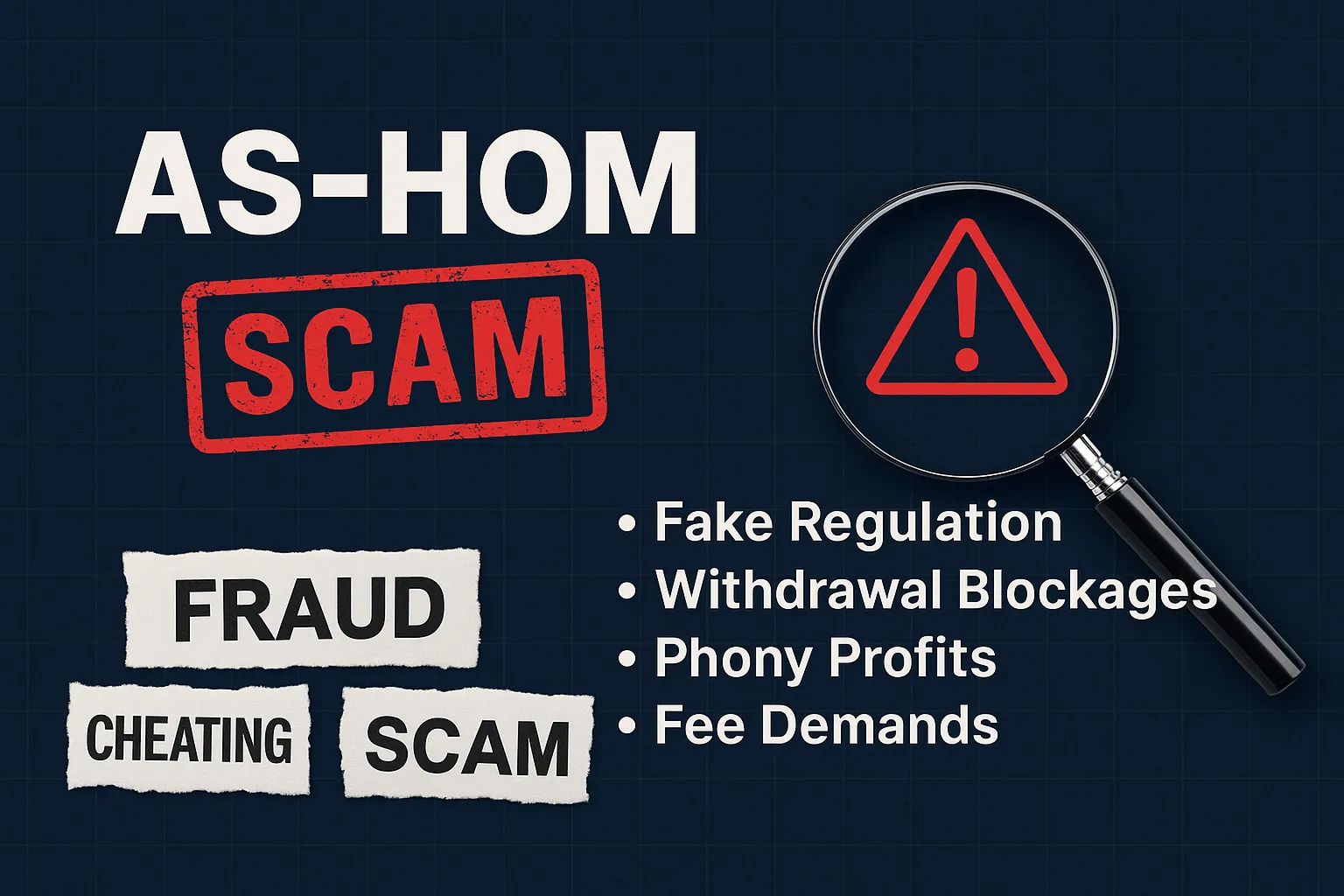 AS-HOM Review｜Why We Believe It’s a Scam: Fake Regulation, Withdrawal Blockages & Full Fraud Scheme Explained