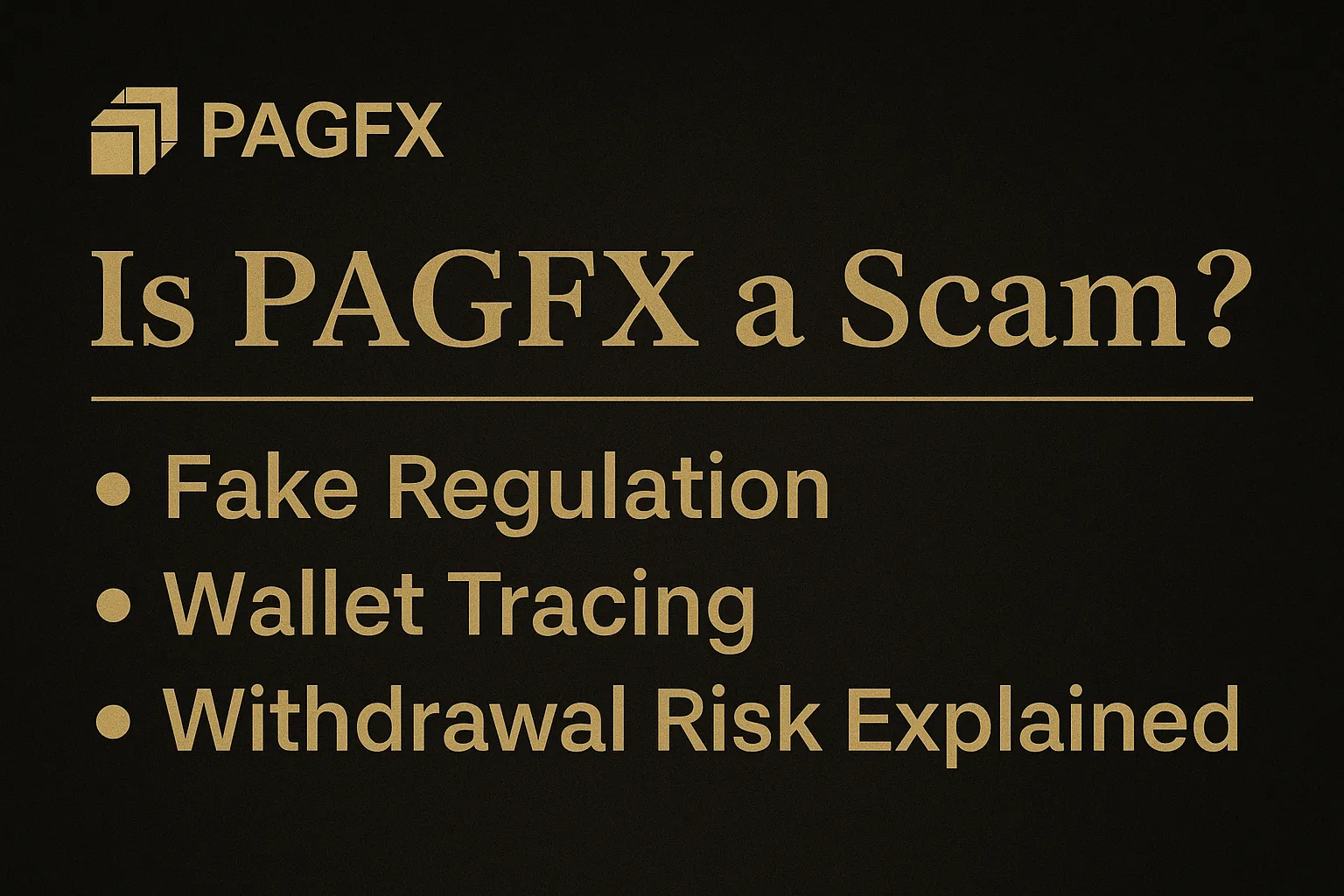 PAGFX Review | Is PAGFX a Scam? A Deep Look at Fake Regulation, Fake Backstage Transactions, and High-Risk Withdrawal Traps