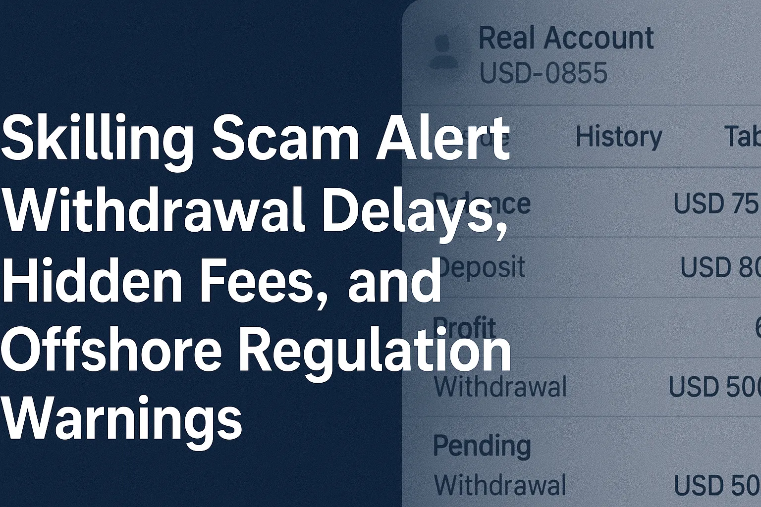 Skilling Review｜Is Skilling a Scam? Withdrawal Delays, Offshore Regulation & Hidden Risk Analysis