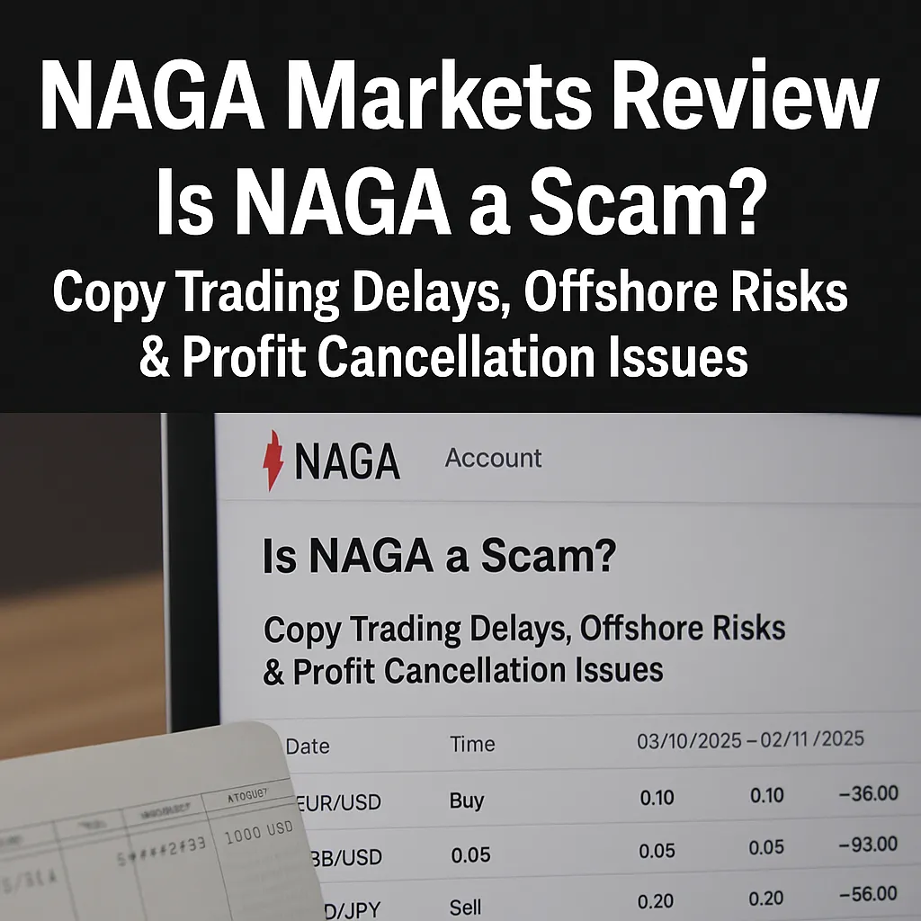NAGA Markets Review｜Is NAGA a Scam? Copy Trading Losses, Withdrawal Delays & Offshore Risks
