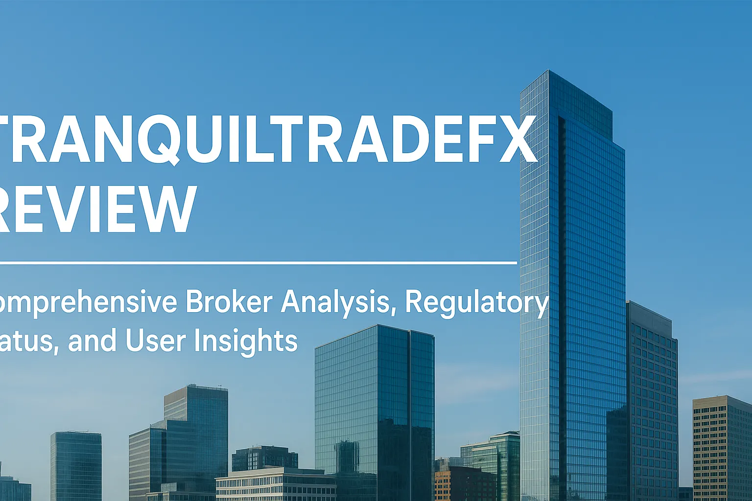 TranquilTradeFX Review: Comprehensive Broker Analysis, Regulatory Landscape, and User Opinions