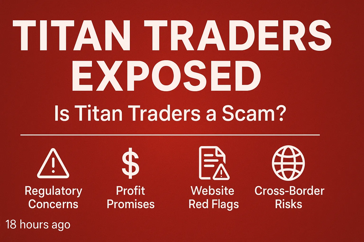 Titan Traders Exposed | Is Titan Traders a Scam? The Truth Revealed: Lack of Regulation, Profit-Driven Incentives, and High-Risk Operations
